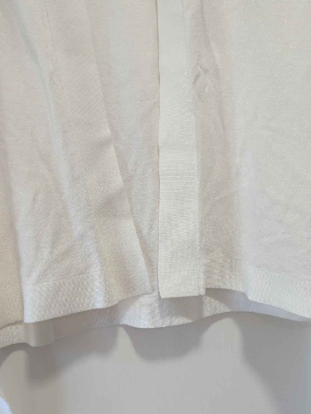 Ann Taylor White Open-Front Knit Cardigan with Crew Neckline Size Small - Picture 5 of 10